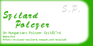 szilard polczer business card